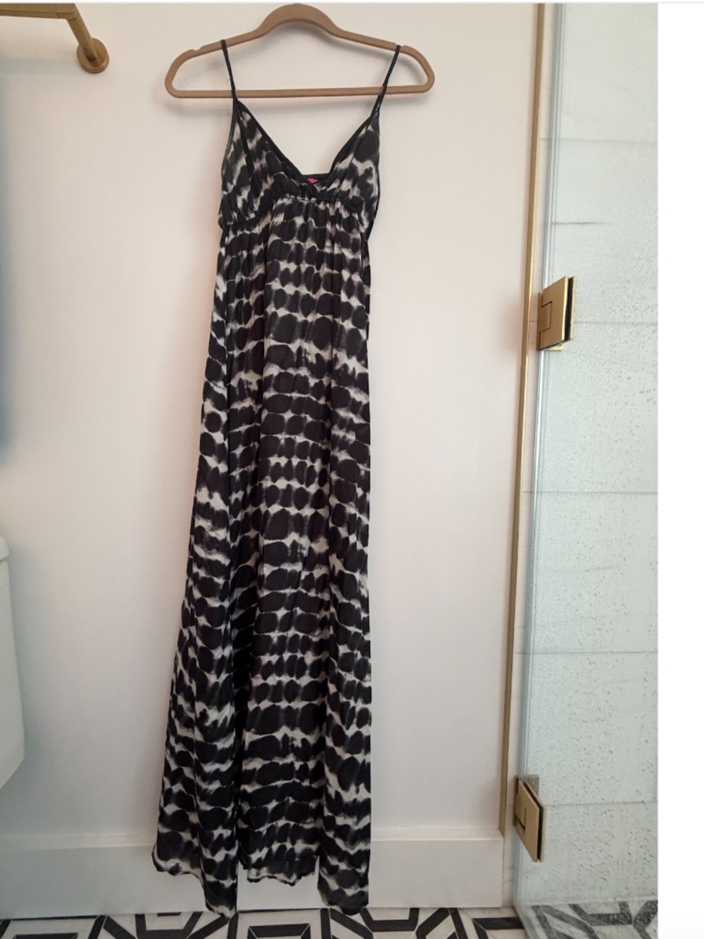 Pookie & Sebastian B&W Slip Dress Size S